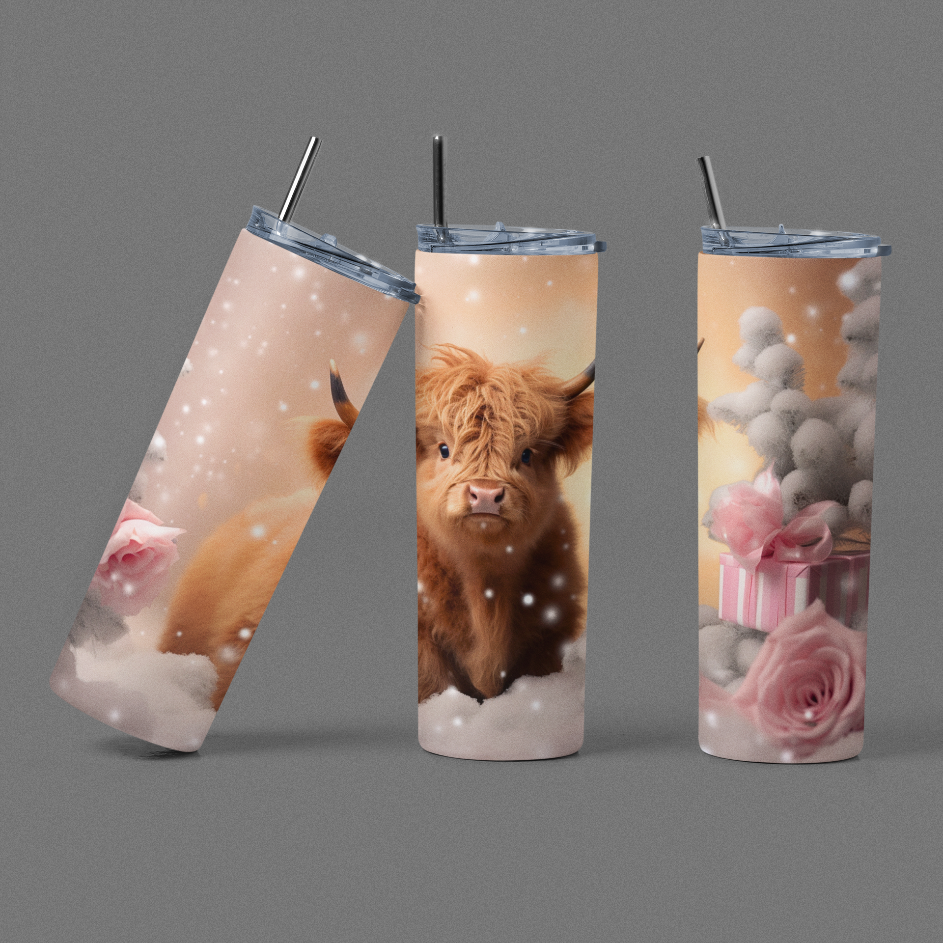 Christmas Highland Cow