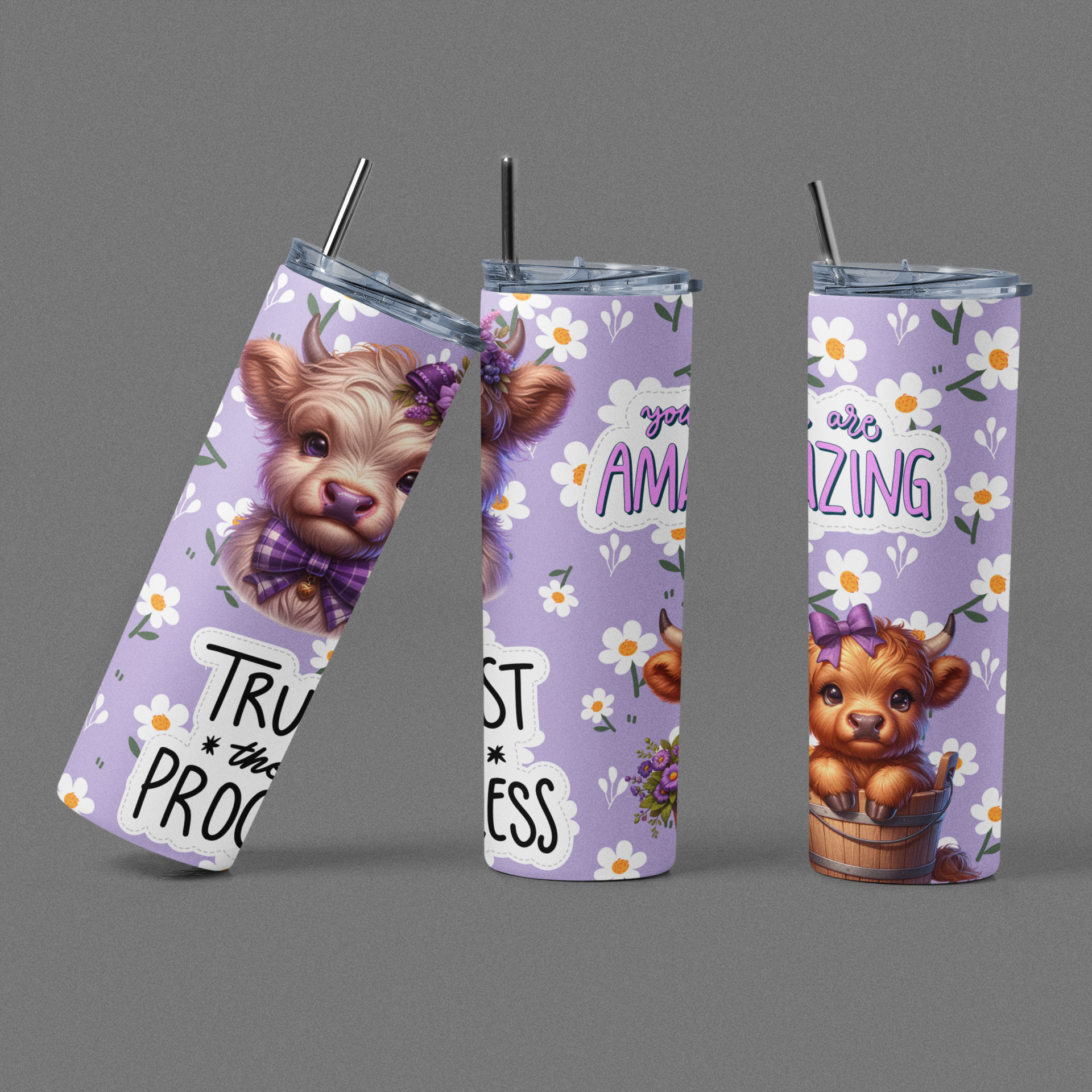 Various Highland Cow Designs