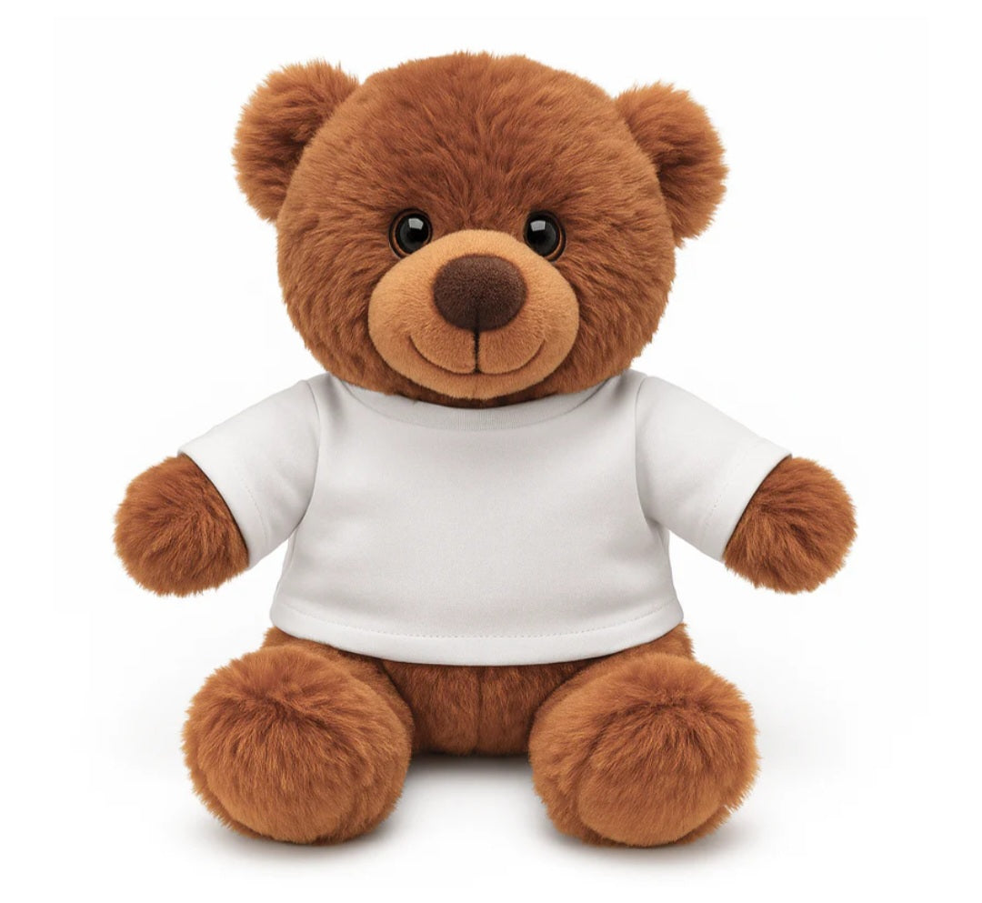 Plush Teddy Bear with Printable T-Shirt