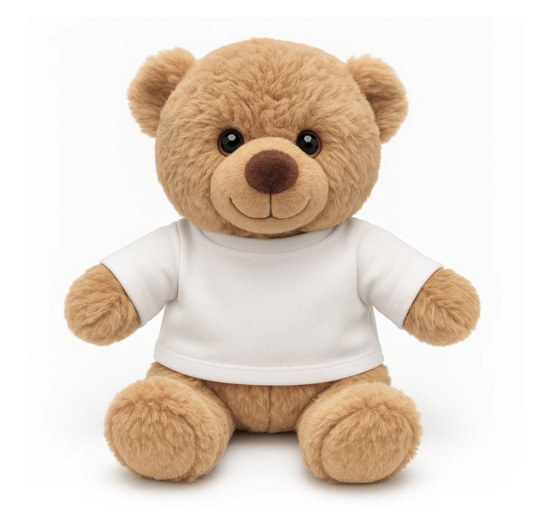 Plush Teddy Bear with Printable T-Shirt